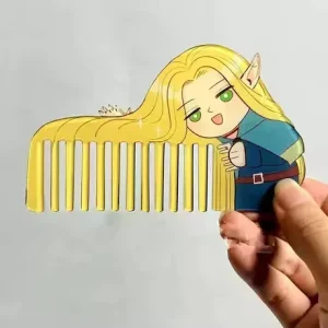 Fashion Latest Cute Cartoon Themed Design Shape Personalized Artwork Low MOQ Custom Anime Acrylic Comb Factory