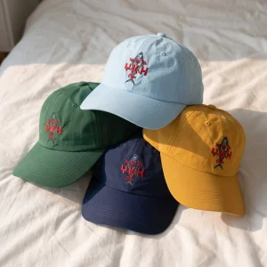 Fashion Quick Dry 6 Panel Unstructured Custom Logo Embroidery Lightweight Breathable Outdoor Golf Running Nylon Dad Hat Cap