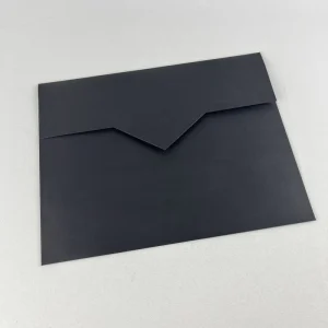 Fashioned Custom Thank You Cards With Debossed Silver Foil Envelopes For Business, Wedding, Graduation