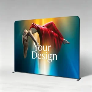 Fast Act Show Banner Promotion Portable Adjustable Pop up Display Pillow Cover Backdrop Banner for Trade Show Advertising Event
