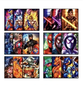 Fast Delivery 3D PET Anime Poster Wall Decor Graduation Christmas Gifts 30x40cm Lenticular Motion Poster Customizable