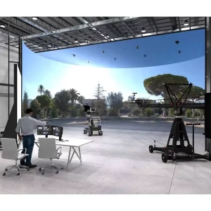 Filming Wall 3D Immersive Screen Curved LED Video Wall HD LED Display 7680Hz Black LEDs VFX VR VP XR Virtual Production Studio