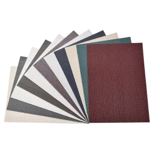 Fireproof Waterproof Easy Clean Modern Vinyl PVC Moisture Proof Wallpaper Subtle Woven Texture for Household Entertainment