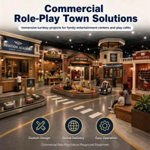 Firestation Playhouse Modular Urban Rescue Bay EN1176 Standard Shopping Mall Zone Storefront Modules