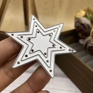 Five Pointed Star Carbon Steel Die Cut Embossing Template Tool for DIY Scrapbooking Cardmaking Photo Album Crafts & Decorations