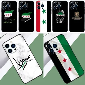 Flag of Syria Saving Free Syria Soft TPU Mobile Case for iPhone 17 Pro Max 16 15 14 13 Pro Back Cover