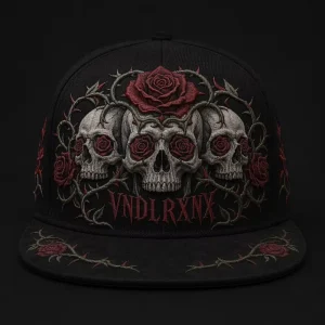 Flat Bill Snapback Embroidery Gorras 5 Panel Hat Trucker Hat Foam Front Mesh Cap West Coast Gothic Chicano Urban Streetwear Bulk