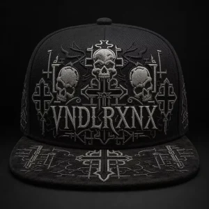 Flat Bill Snapback Embroidery Gorras 5 Panel Hat Trucker Hat Foam Front Mesh Cap West Coast Gothic Chicano Urban Streetwear Bulk