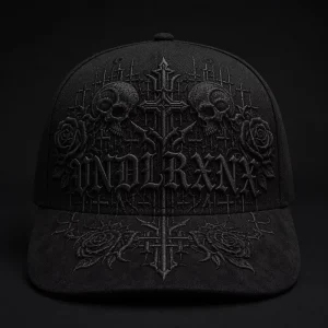 Flat Bill Snapback Embroidery Gorras 5 Panel Hat Trucker Hat Foam Front Mesh Cap West Coast Gothic Chicano Urban Streetwear Bulk