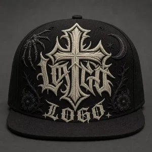 Flat Bill Snapback Embroidery Gorras 5 Panel Hat Trucker Hat Foam Front Mesh Cap West Coast Gothic Chicano Urban Streetwear Bulk