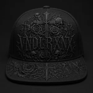 Flat Bill Snapback Embroidery Gorras 5 Panel Hat Trucker Hat Foam Front Mesh Cap West Coast Gothic Chicano Urban Streetwear Bulk