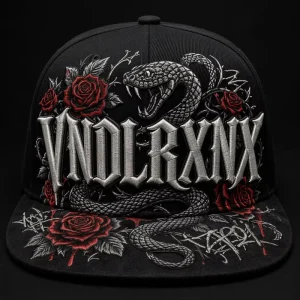 Flat Bill Snapback Embroidery Gorras 5 Panel Hat Trucker Hat Foam Front Mesh Cap West Coast Gothic Chicano Urban Streetwear Bulk
