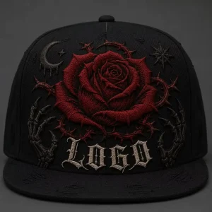Flat Bill Snapback Embroidery Gorras 5 Panel Hat Trucker Hat Foam Front Mesh Cap West Coast Gothic Chicano Urban Streetwear Bulk
