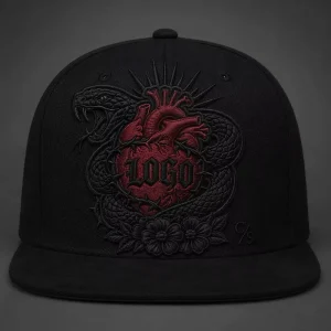 Flat Bill Snapback Embroidery Gorras 5 Panel Hat Trucker Hat Foam Front Mesh Cap West Coast Gothic Chicano Urban Streetwear Bulk