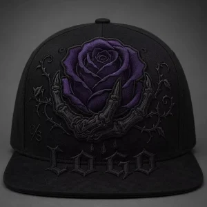 Flat Bill Snapback Embroidery Gorras 5 Panel Hat Trucker Hat Foam Front Mesh Cap West Coast Gothic Chicano Urban Streetwear Bulk