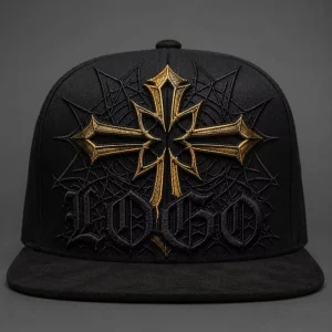 Flat Bill Snapback Embroidery Gorras 5 Panel Hat Trucker Hat Foam Front Mesh Cap West Coast Gothic Chicano Urban Streetwear Bulk
