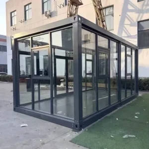Flat Pack Sandwich Panel Steel Container House Breathable Feature Modern Design Waterproof/Windproof/Rotproof for Shops