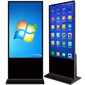 Floor Standing Digital Signage and Display Window System LCD Screen Totem Kiosks 55 Inch Indoor Advertising Playing Equipment