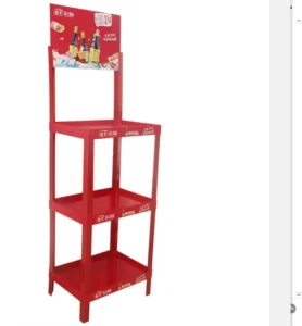 Floor-Standing Plastic Beverage and Fruit Juice Display Stand