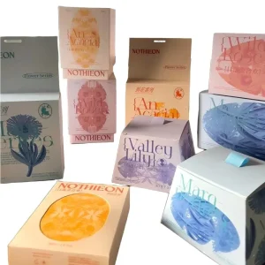 Floral Art Packaging Boxes Eco Friendly Luxury for Cosmetics Fragrances & Soaps