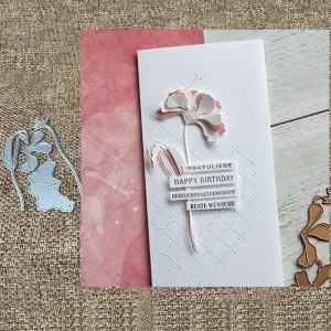 Floral Carbon Steel Die Cut Embossing Template Tool for DIY Scrapbooking Cardmaking Photo Album Craft Decoration