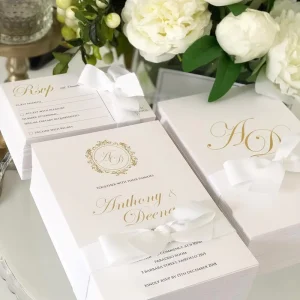 Floral Textured pink Envelopes Hardcover Wedding Invitations Card for Marriage Ceremony Baptism Invitation Set Simple Elegant