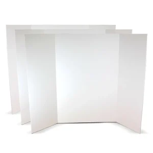 Foam Project Boards for Presentations Science Fair School Projects Event Displays and Trifold Picture Board White