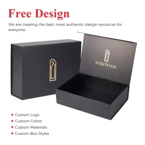 Foldable Flip Hard Paper Box Custom Logo Craft Retail Premium Product Presentation Pack Book Shaped Magnetic Gift Box