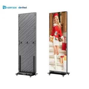 Foldable P1.5 P2.5 Indoor LED Poster Display Free Standing GOB Display for Advertising Customized Outdoor Rain-proof Type