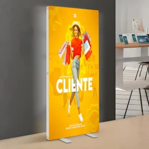 Foldable Pop-Up Backlit SEG Frameless Fabric LED Light Box Backdrop Stand