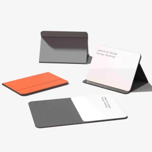 Foldable Whiteboard Desktop Glass Board with PU Cover Height and Angle Adjustable Easel Board