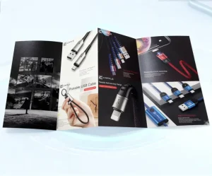 Folded Printing Color Page Flyer Poster Manual Booklet Brochure Coated Paper Film