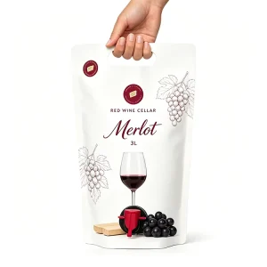 Food Grade 3L 5L Bag in Box Stand up Pouch with Vitop Plastic Tap Dispenser for Wine Juice Milk Liquid Packaging