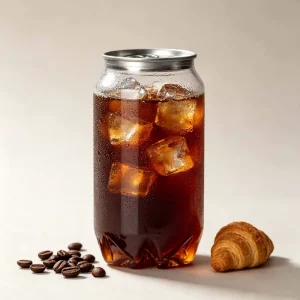 Food Grade Clear Plastic PET Can with Easy Open Lid Custom Logo Food Packaging Solution