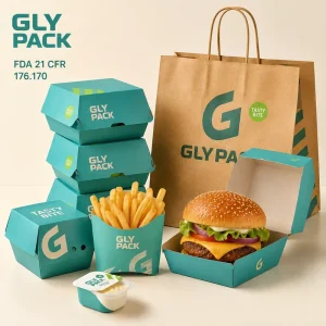 Food Grade Fast Food Takeaway Packaging Set Burger Box French Fries Carton Paper Bag for Quick Service Restaurant