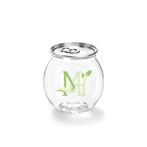 Food-Grade PET Cylinder Can Bottles with Flip-Top Lid, 150/1000 mL, for Juice Packaging