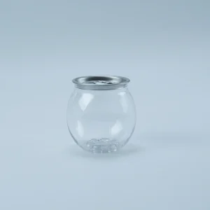 Food Grade Transparent PET Juice Can Custom Unique Style Graphic Soda Tea Mineral Water Plastic Cans with Lid