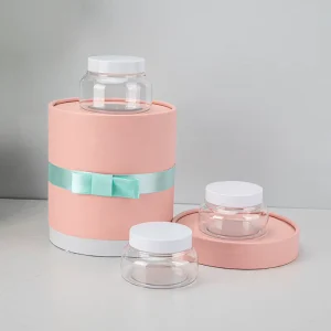 Food Packaging Scented Tea Plastic Jar & Wide Mouth Bottle 150ml 67 Neck Size Transparent Customized Screw Cap PET Material