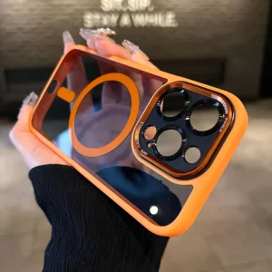 For iPhone 17 Air Eagle Eye Magnetic Phone Case Acrylic Shockproof Cover for Apple 12 13 14 15 16 17 Pro Max