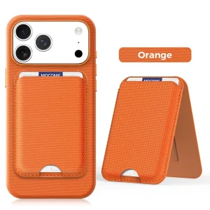 For iPhone 18 Pro Max Phone Case Wireless Charging Magnetic Card Holder Wallet Bag Stand Faux Leather 17 16 15 14 13 12