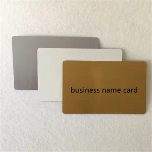 Free Design Customized Aluminum Business Name Card with Sublimation Custom Printing logo
