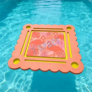 Free Design Pink Blue Green Yellow Floats Mahjong Board Custom Floating EVA Mah Jong Game Table