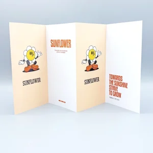 Free Samples Brochure Printing Luxury 4 Fold Flyers Custom Brochure Booklet Instruction Manual Printing Leaflet Folded Printing