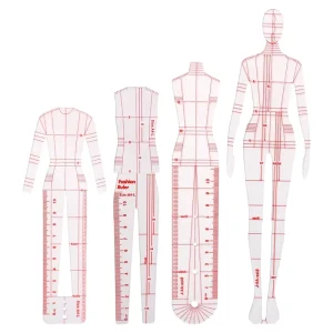 French Curve Template Ruler Set Sewing Humanoid Patterns Design for Dressmaking Tailoring Fashion Designing