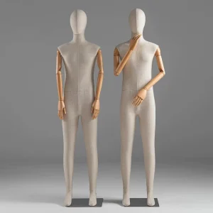 Full Body Male Mannequin with Movable Hands Men Dress Form Display Stand for Clothing Store Window