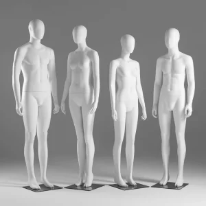 Full Body Male and Female Mannequins for Clothing Store Window and School Uniform Display