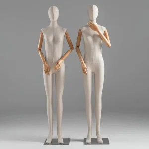 Full Body Teenage Female Mannequin with Movable Hands Clothing Display Dress Form for Boutique Window Showcase