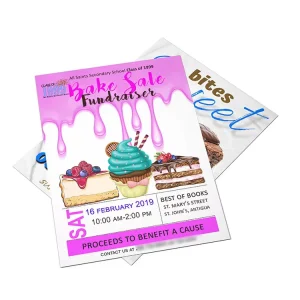 Full Color Custom Commercial Poster Leaflet Flyer Menu Printing Glossy Laminated Business Insert Cards Flyers Printing