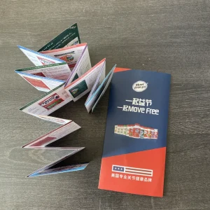 Full Color Laminated Leaflet High Gram Weight Cardboard Poster Booklet Brochure Folded Newsprint Paper Printed Factory