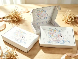 Full Color Printed High-End Luxury Aircraft-Shaped Corrugated Board Mailer Box Custom Logo for Cosmetic Clothing Packaging Gifts
